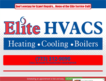 Tablet Screenshot of elitehvacs.com